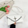 Trendy Minimalist Shoulder Bag Stylish Crossbody Handbag For Women In Black And White Colors