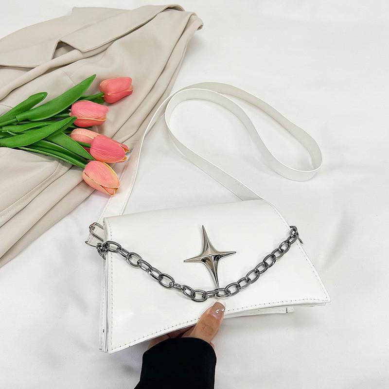 Стильная Универсальная Сумка на Одно Плечо Современная Корейская Мода Модный Клатч В Нескольких Цветах белый