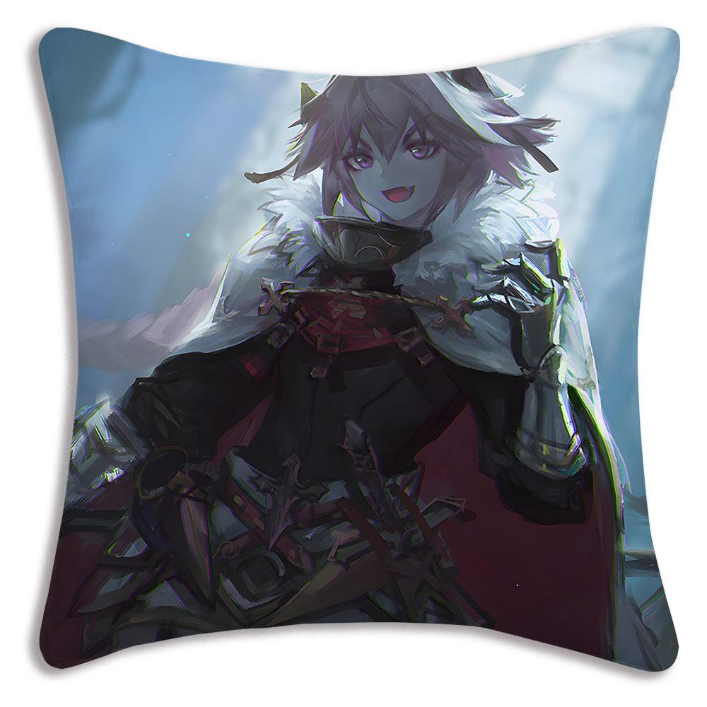 Anime F-Fate Apocrypha Astolfo Pillow Covers Cartoon Sofa Decorative Home Double-Sided Printing Short Plush Cute Cushion Cover