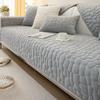 Milk Plush Sofa Towel Thick Warm Sofas Cushion Universal Corner Non-slip  3 Seat Mat Pillowcase Living Room Soft Couch Cover