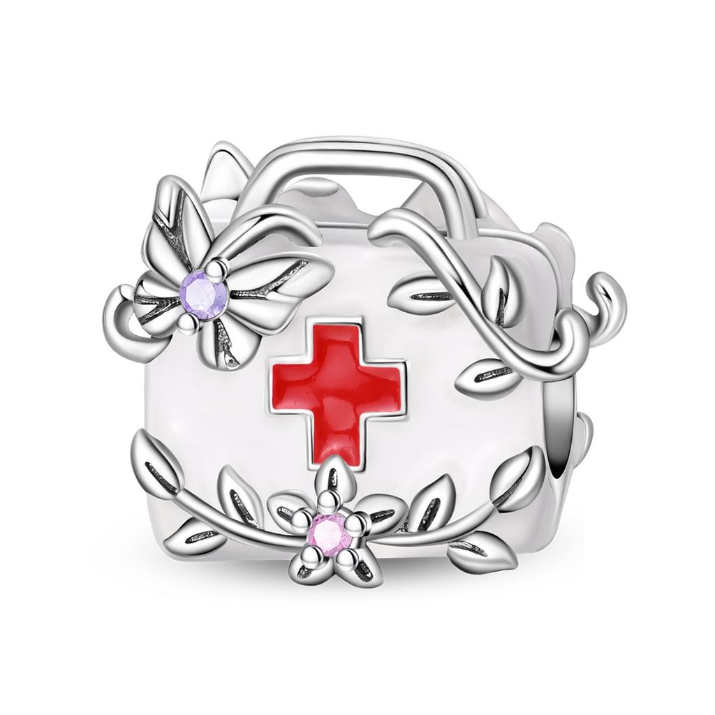 DIY Bracelet Charms Tooth Pill Medicine Box Ambulance Nurse Theme Beads For Jewelry Making