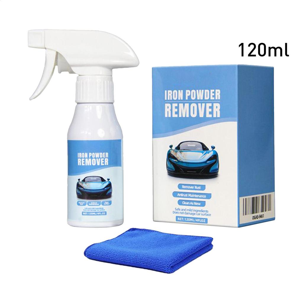 Iron Remover Car Detailing Heavy-Duty Spray Inhibitor 120ml Car Detailing Remover Rust Cleaner For Hardware Bolt Vehicle Truck