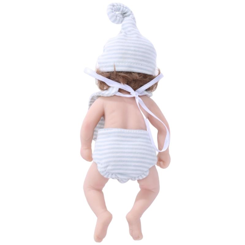 6’’ Life Like Reborns Doll Toy Figure Interaction Fullbody Silicone Newborns Doll that Looks Real with EyesOpened