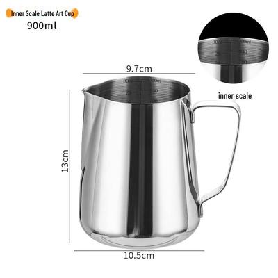 Zhao Ran Stainless Steel Sharp Spout Latte Art Pitcher with Internal Scale