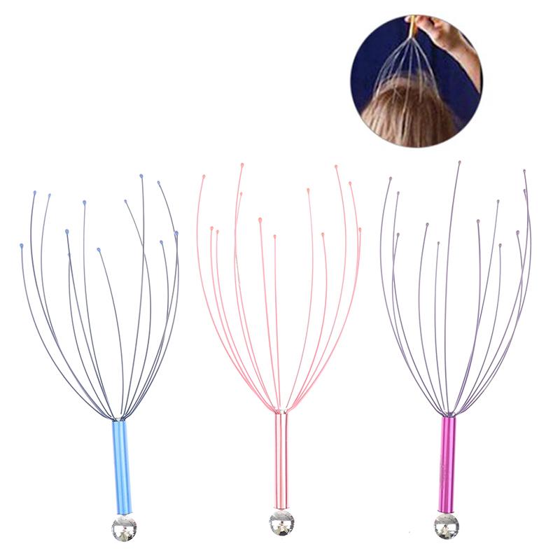 1Pc Anti-stress Pain Relief Octopus Head Scalp Neck Stress Release Relax Massage Claw Head Body Massager