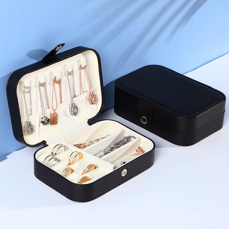 Double-Layer Portable Large-Capacity Jewelry Storage Box