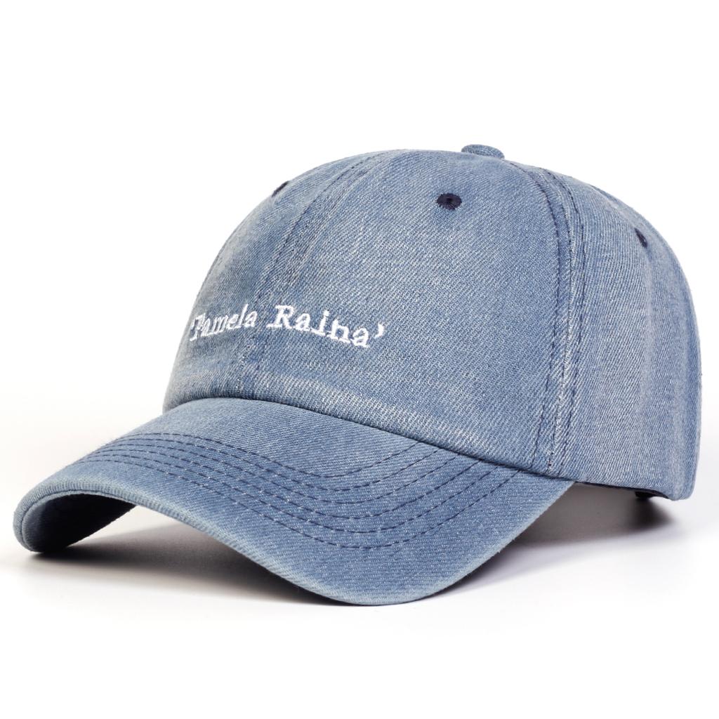 Unisex Pamela Raina Letter Embroidery Wash Baseball Caps Spring Autumn Outdoor Adjustable Casual Hats Dad Hat Sunscreen Hat