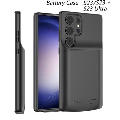 Battery Case for Samsung Galaxy S21 S22 S23 Ultra S23 Plus Battery Wireless Charger Power Cases Power Bank Silicone Shockproof Charging Cover