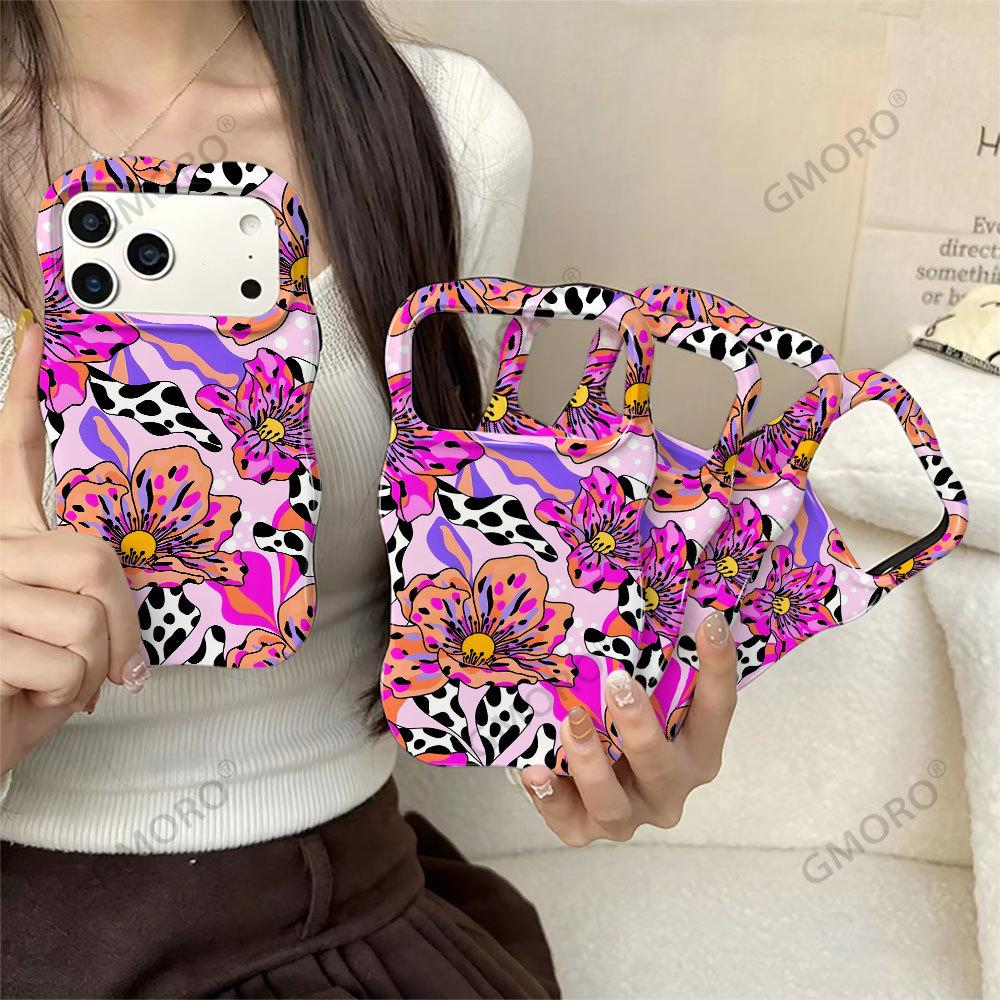 South East Asia Explosive Spice Girl Wind Phone Case Apple 17 Flower Leopard Print iPhone13promax Wave Film Case