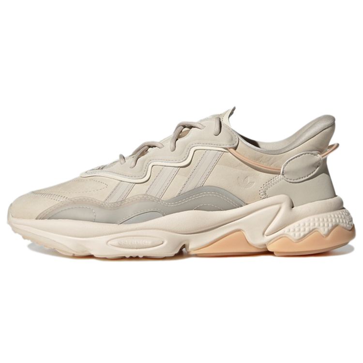 Adidas Originals Ozweego Suede Casual Sports Breathable Low-Top Lifestyle Shoes Unisex sneaker Light-Gray GY1028