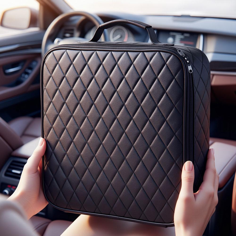 Electric Vehicle Car Charging Cable Storage Bag Universal Charger Plugs Sockets Waterproof Leather for Car Accessories