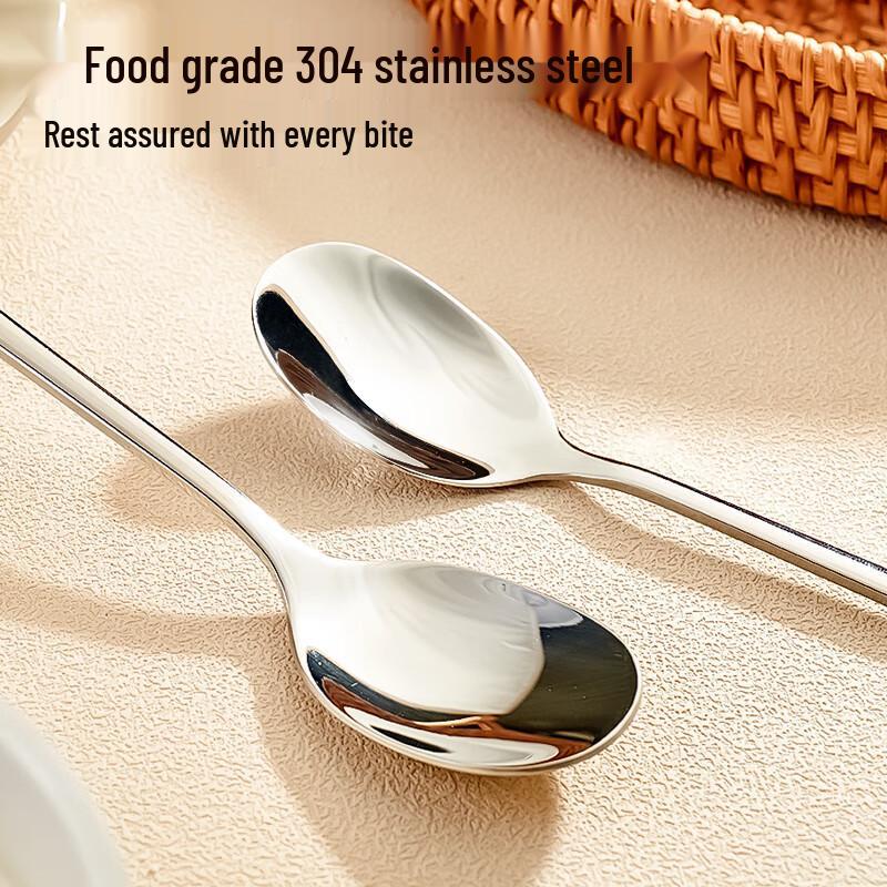 Jingdong Crafted 304 Stainless Steel Korean Style Spoon (2-pack)
