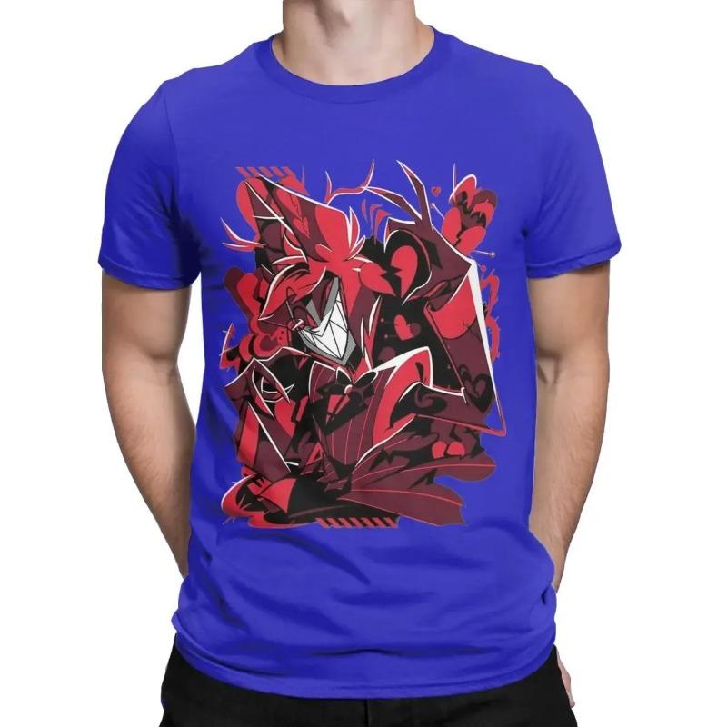 

Футболка Alastors для мужчин, чистый хлопок, потрясающая футболка с круглым вырезом, футболка с коротким рукавом, одежда, подарок на день рождения, рубашка 4XL