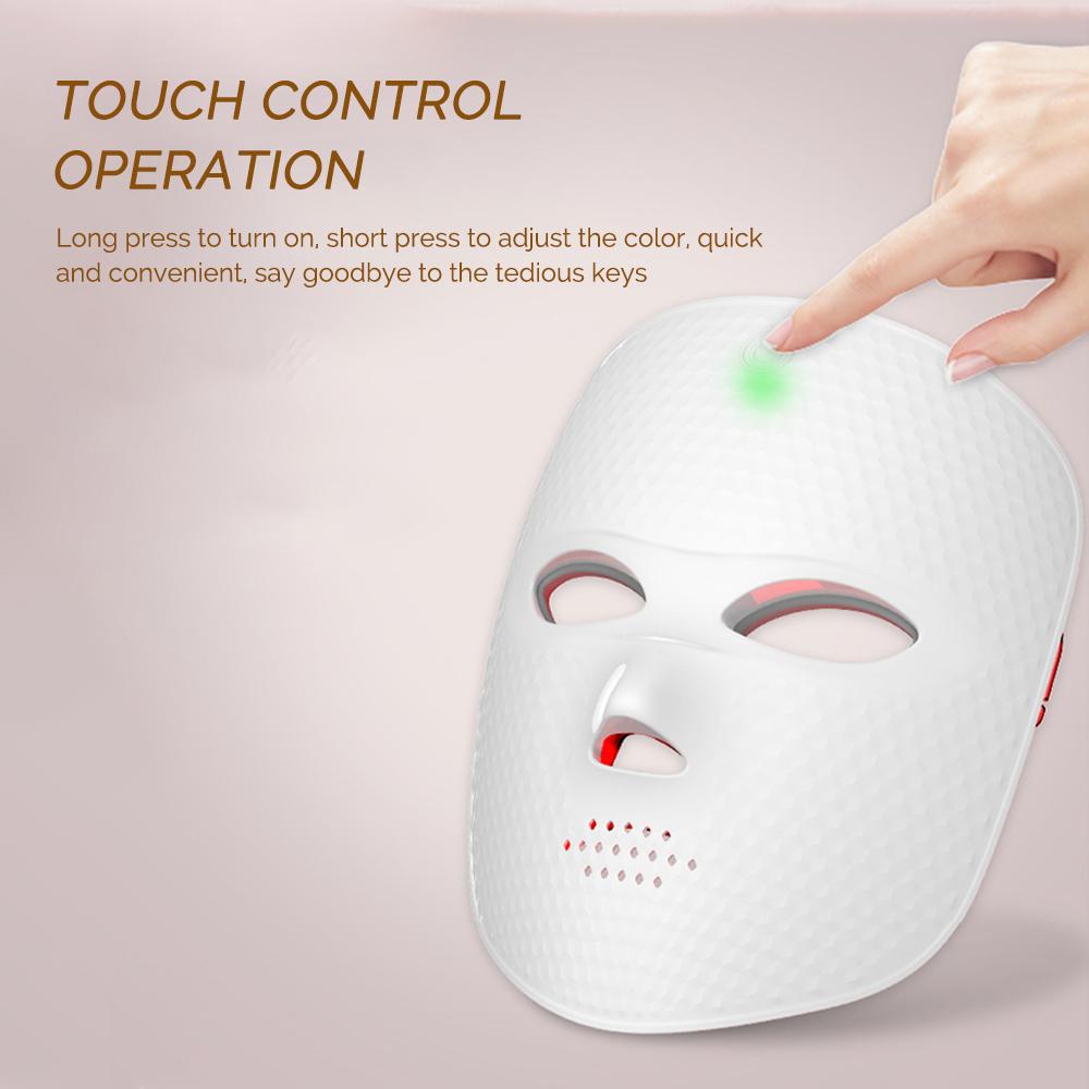 Wireless LED Mask 7 Color LED Face Mask Photon Skin Firming Anti Aging Rejuvenation Beauty Mask Machine