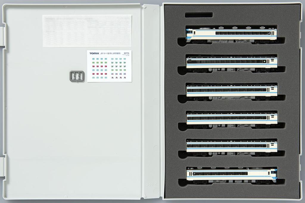 TOMIX N Gauge Kiha 181 Series Limited Express Diesel Car JR Shikoku Color Set 6 Cars 92775 Modèle de chemin de fer Diesel Car