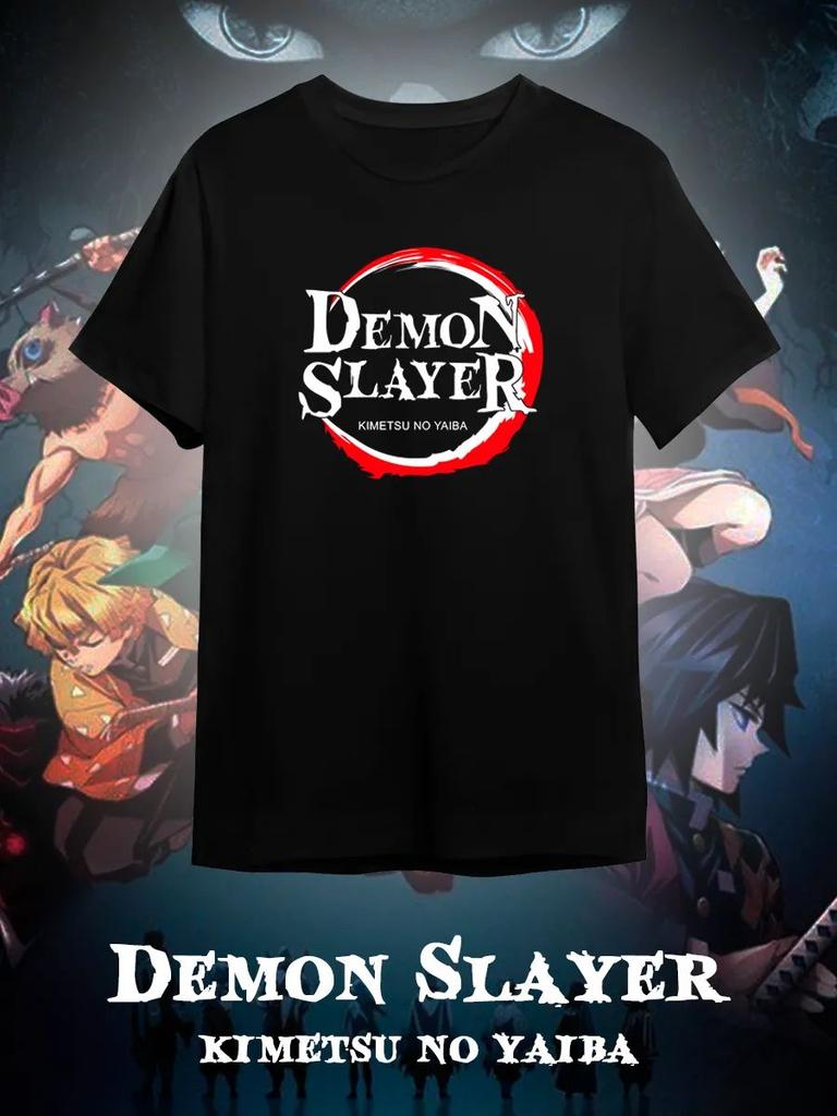 T-Shirt Graphic Demon Slayer Blade, aAnime y2k