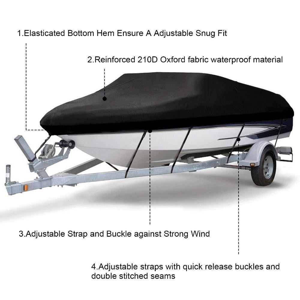 V-shaped V-shaped Yacht Cover Anti-UV Waterproof Boat Cover Ship Body Protective Cover  Outdoor