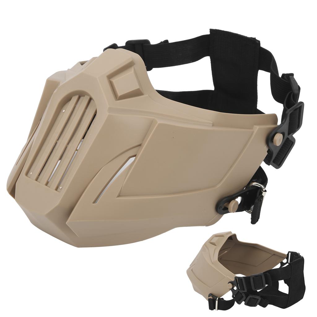 Half Skull Face Shield Tactics Protection Cover Guard Breathable for CS Outdoor Survival Game Cosplay