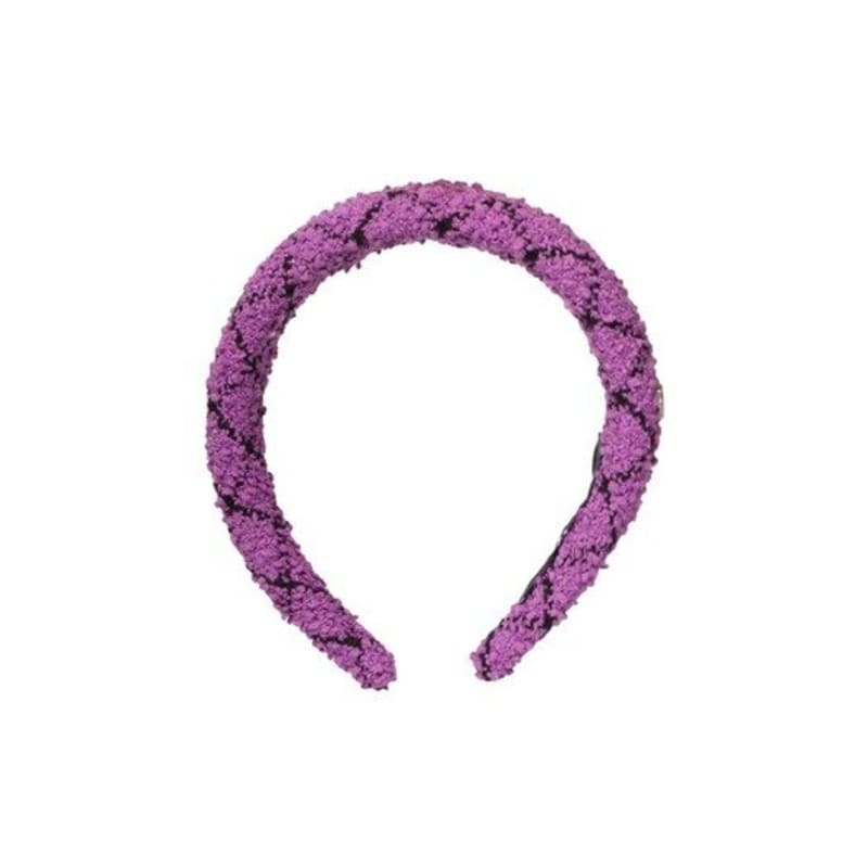 Brown Hat [headband] Owl -Purple