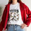Hör auf, meine Titten anzustarren Shirt Lustiges Meme Vogel Tee, Vintage Style T-Shirt, Beleidigendes Humor-T-Shirt, Gen Z Gag-Geschenk, Unangemessenes Lustiges Gag-Geschenk