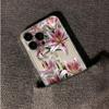 For iPhone 14 Pro Max Case Floral Lily Pattern TPU Phone Cover