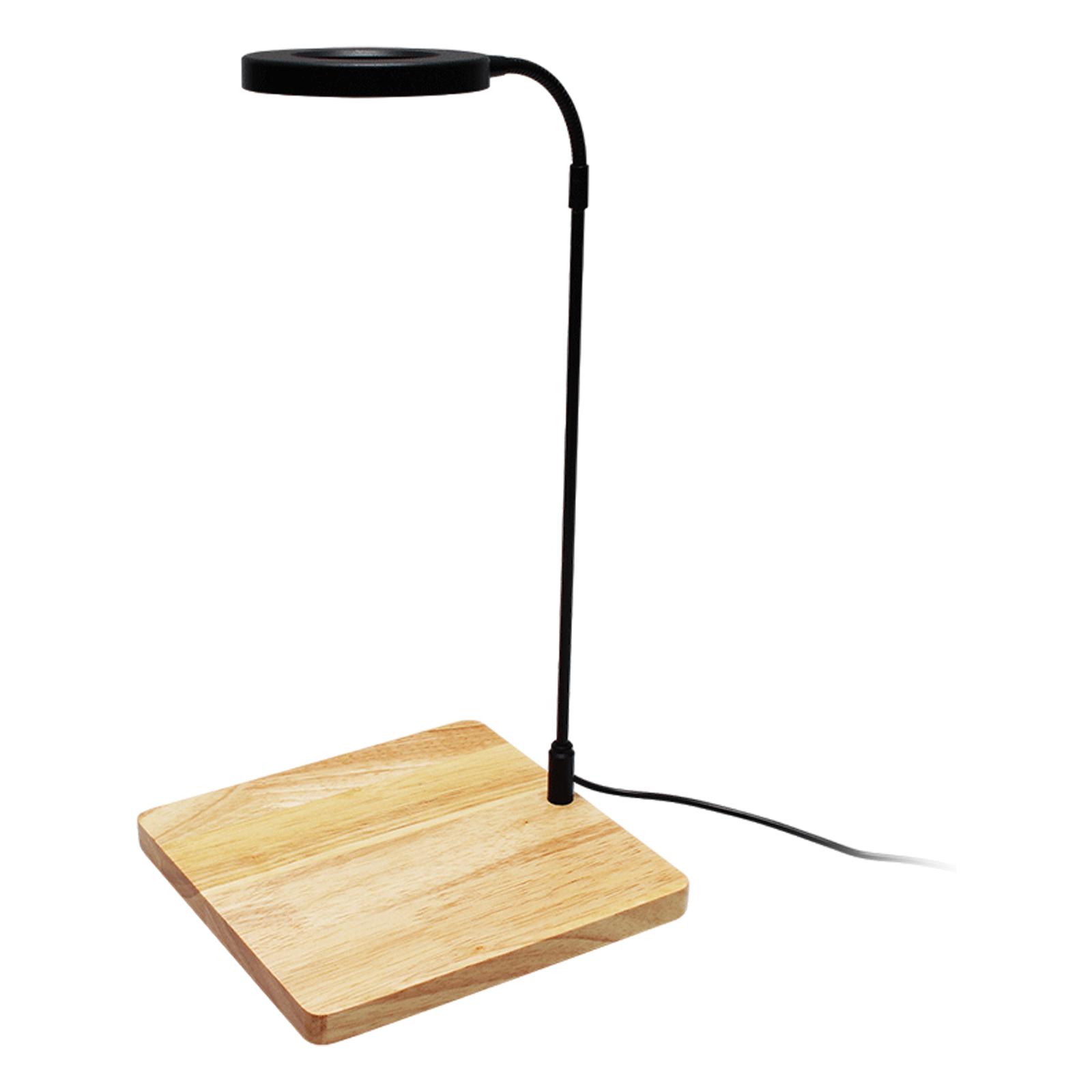 

Вращающийся светодиодный аквариумный светильник с деревянной подставкой для аквариумов и террариумов с горшечными растениями, ландшафтное освещение B