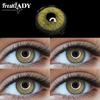 Freshlady Brown and Green Collection 14.0mm Colored Contact Lenses 1 Year Disposable for Daily Wear