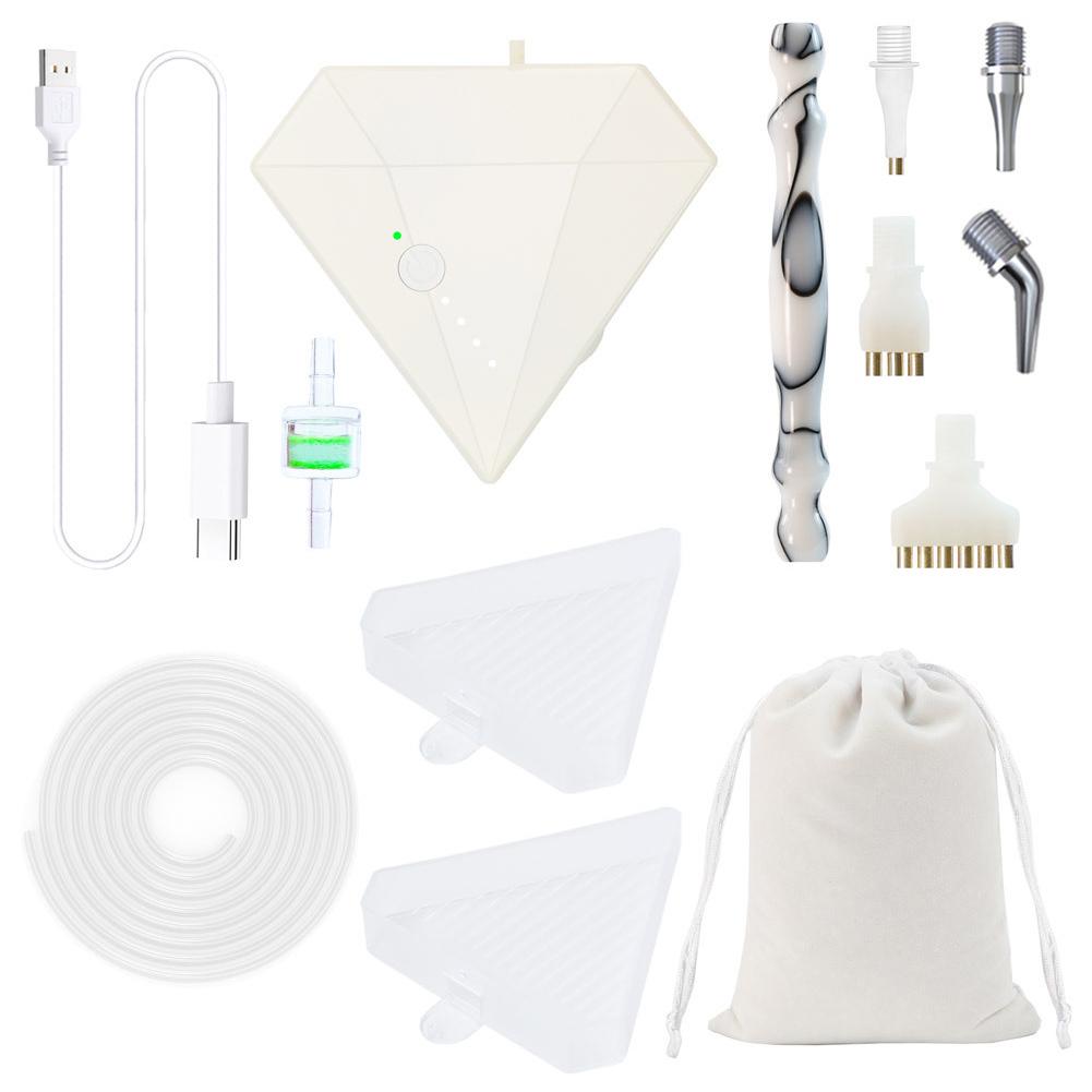 1 Set DIY Diamond Painting Pen Kit 1200mAh Rechargeable 3 Gears Adjustment Diamond Painting Vacuum Suction Point Drilling Tool