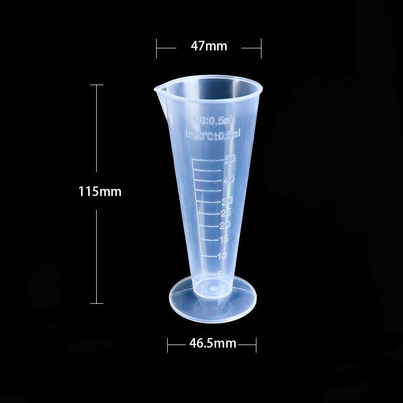 Measuring Cup Transparent Plastic Laboratory Beaker Graduated Liquid Jug Cup Kitchen Baking Cooking Measurement Scale Container