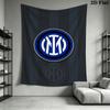 Inter Milan Logo Wallpaper Threepiece Set 1 Duvet Cover 2 Pillowcase Without Core Soft And Comfortable Bedding Set Christmas Birthday Gift