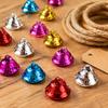 20pcs Metal Construction Bird Bells Iron Material Craft Bells Colourful Chew Toy Bells  For Parrots