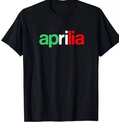 APRILIA NEW T-SHIRT All Sizes S M L XL XXL Colours Black, White