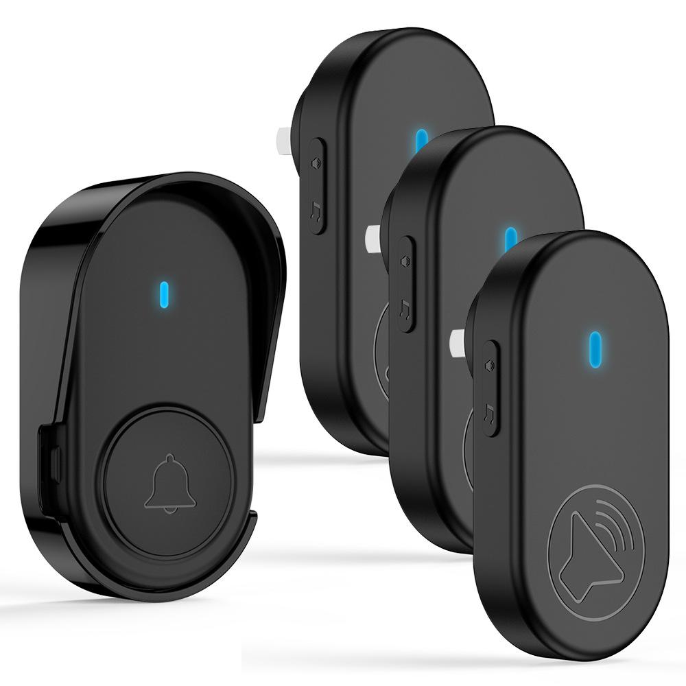 Smart Life Self-Generating Wireless Doorbell with 38 Songs Long-Distance Welcome Device Alarm for Elderly Callers Home Appliance