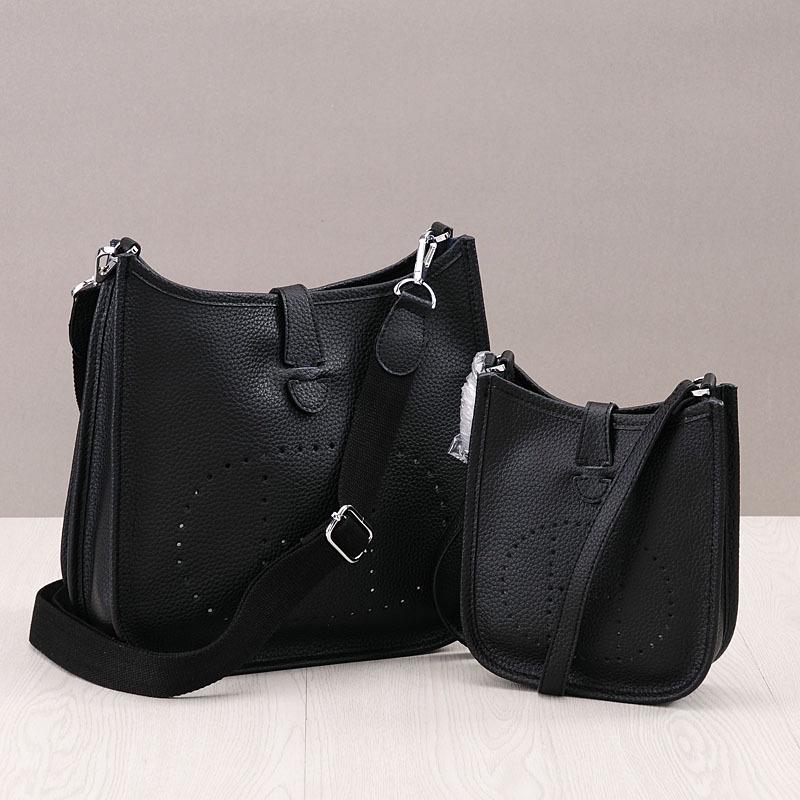 2024 m. moteriškas „Hlow Punch“ natūralios odos krepšys ant pečių