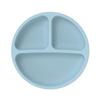 Baby Silicone Plate with Four Suction Cups - Divided Feeding Bowl for Toddlers