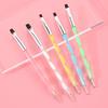 Stainless Steel Double-Ended Nail Art Pen - Acrylic Dotting & Line Drawing Brush