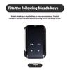 Car Zinc Alloy Leather Key Case Cover For Mazda EZ6 EZ-6 EZ-60 EZ60 200 130 480 600 Protective Shell Holder Chain Accessories