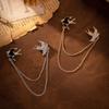 Elegante Schwalben-Brosche für Damen - Trendiger, Personalisierbarer Mode-Anstecker mit Quastenverschluss