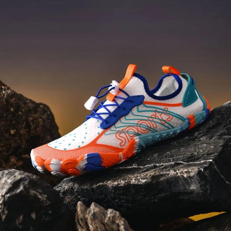 ELUVA  Barefoot Water Shoes Men's Aqua Shoes Quick Drying Anti-Slip Lightweight Outdoor Sports Shoes for Hiking Swimming Beach