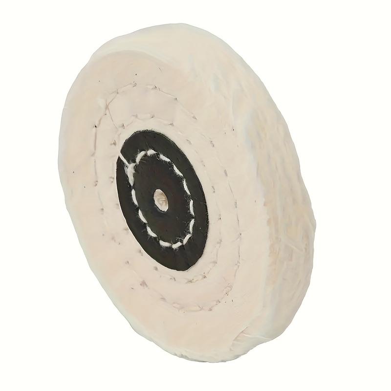[Premium Polisher] Premium 1pc Fabric Polishing Wheel | White and Black Pads for Jewelry, Mirrors, and Power Tools, No Electricity Needed