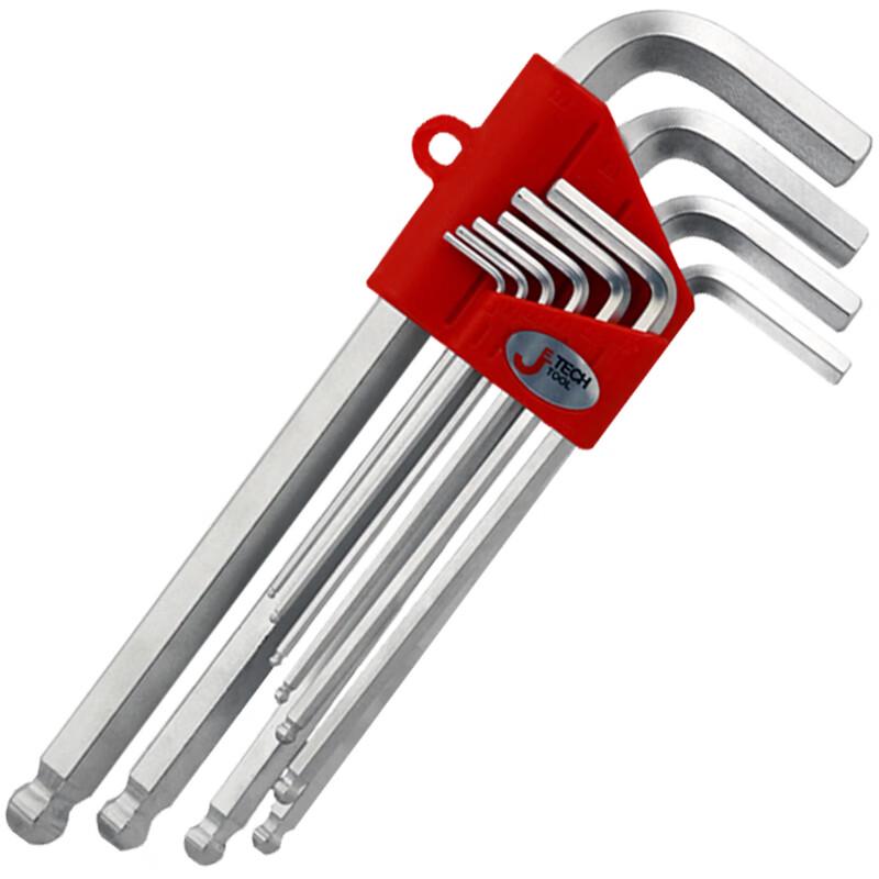 JETECH BM-C10 Long Arm Ball End Hex Key Set