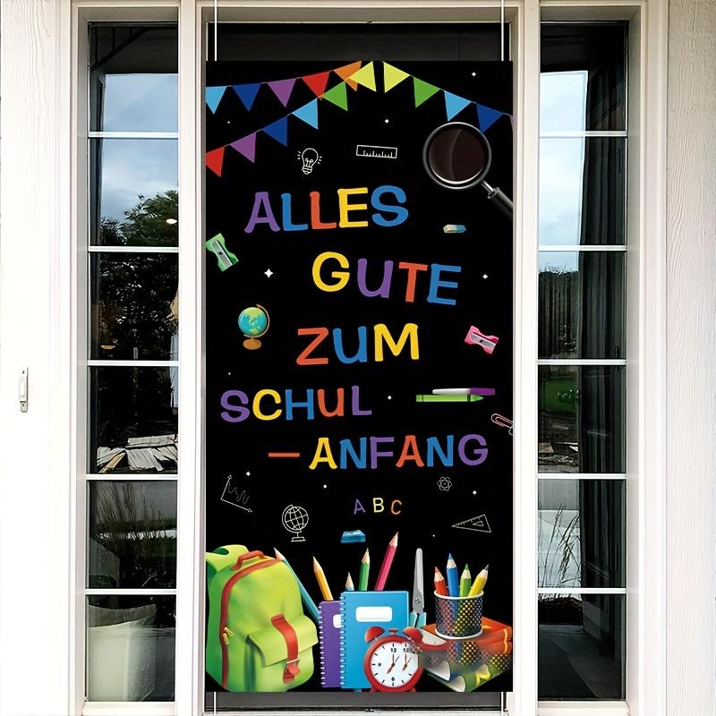 1 st tysk version av öppningssäsongens atmosfär bakgrundsduk, hem skola festdekoration, dörrficka, dörrgardin