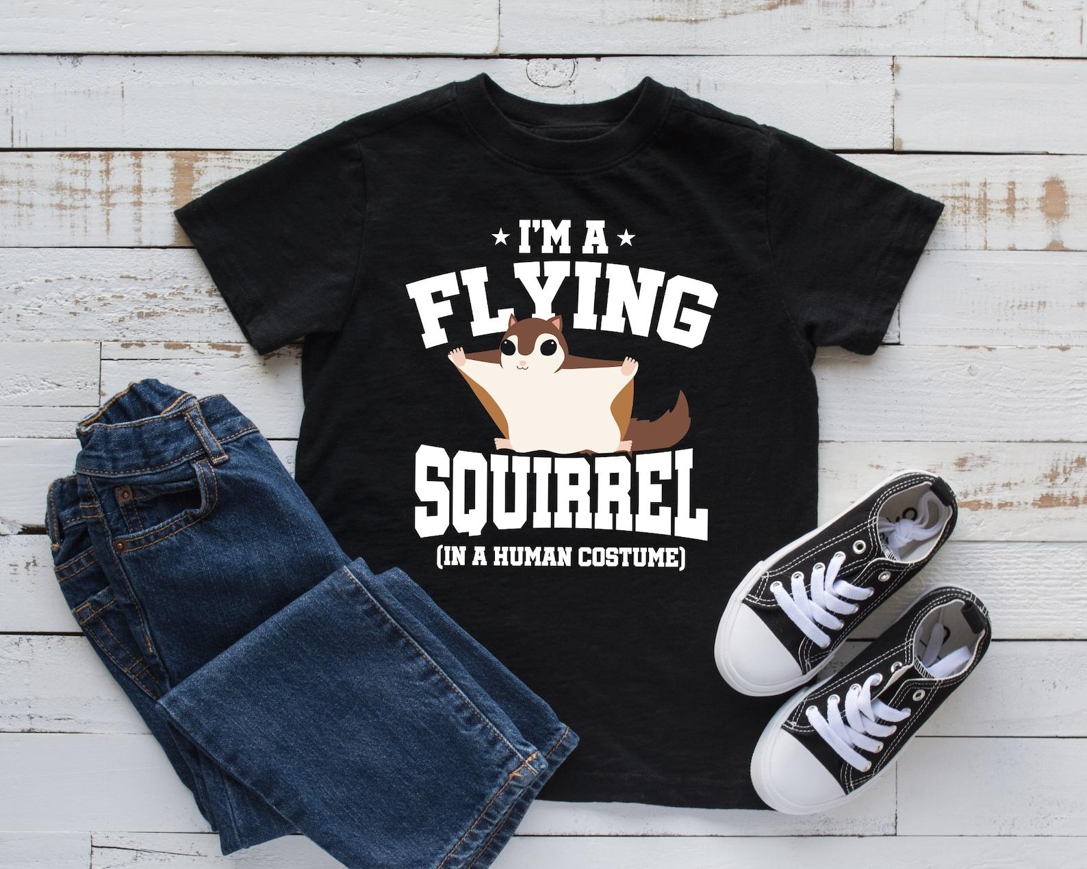 Flying Squirrel T-Shirt, Funny Flying Squirrels Costume, Toddler Tee, Halloween, Tank Top, T-shirt, T-shirt,T-shirt 4XL