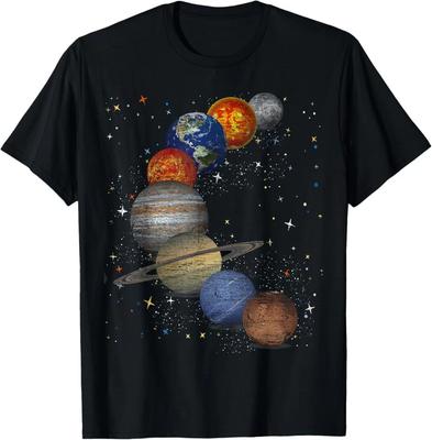 Astronomy Scientist Galaxy Planets Sun Universe Outer Space Science T-Shirt