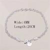 925 Silver Bracelet for Men Women Minimalist Twisted Rope Chain Unisex Couple Jewelry Gift