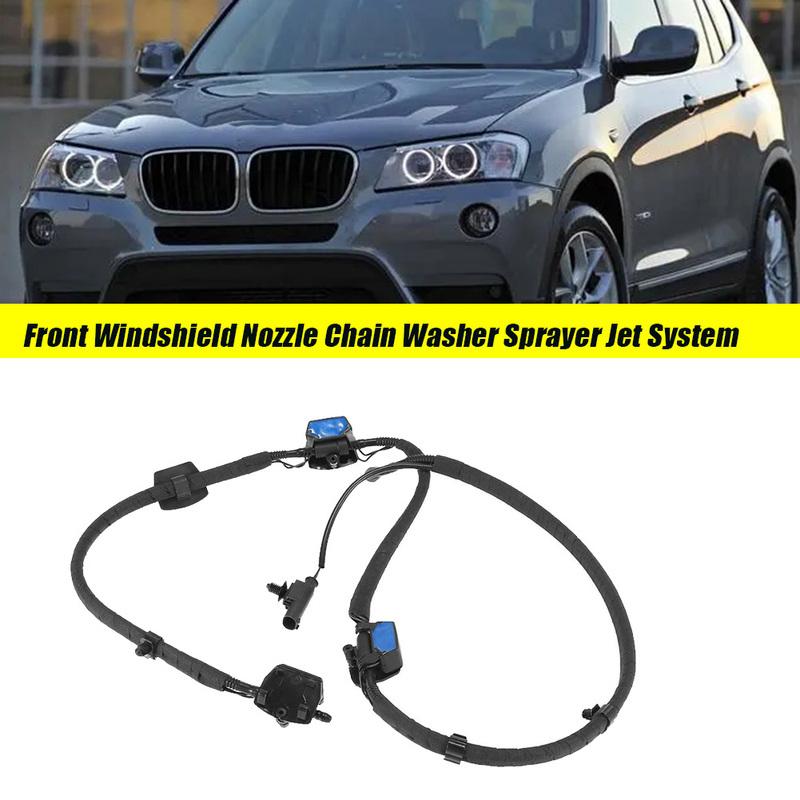 Firmly Front Windshield Nozzle Chain Window Washer Sprayer Jet System 61667289921 For BMW X3 F25 X4 F26 2011-2017 61 66 7213281