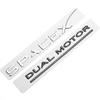 Car SpaceX Dual Motor Sticker Fender Side Decal For Tesla Model Y S 3 X Letters Space Logo Rear Emblem Badge Trunk Accessories