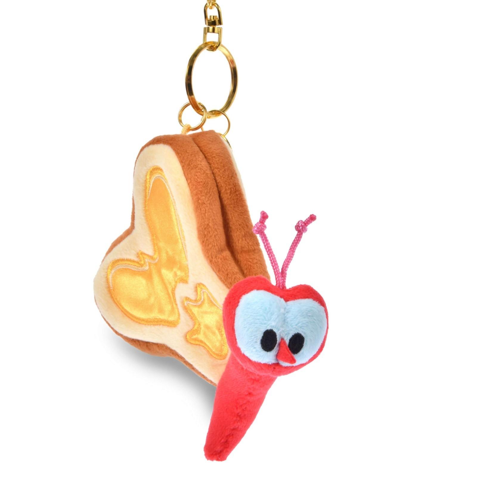 +KeJapan Tokyo Disney Store Bread Butterfly Plush Keychain Alice Wonderland