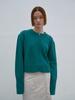 Acoc Merino Wool Zip-Up Cardigan_T/Green