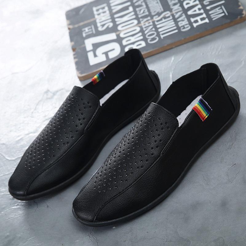 

мода Мужские мокасины Dwayne Модные мокасины ручной работы из мягкой кожи, полые, мужские туфли-лодочки 2024 7